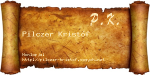 Pilczer Kristóf névjegykártya